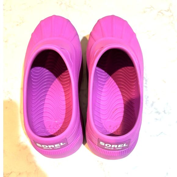 SOREL Caribou Clog color Foxglove/Sea Salt size 7 platform Gorpcore dopamine - Picture 5 of 9